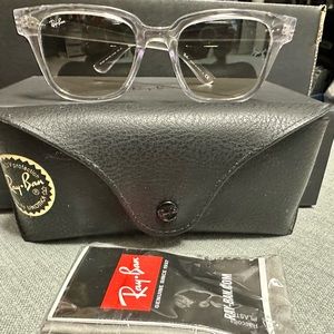 Ray-Ban RB4323 Sunglasses with Transparent Frame